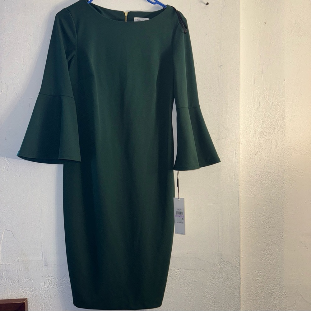 Calvin Klein dark Green Dress size 6